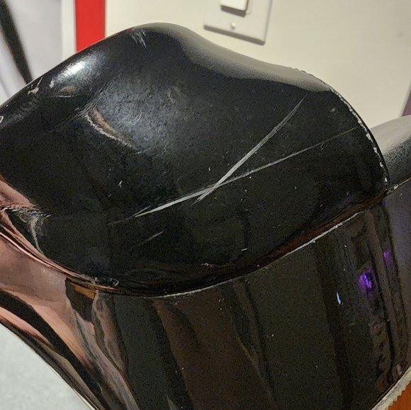 Pleaser Patent Peep Toe Platform Heels - Picture 14 of 15